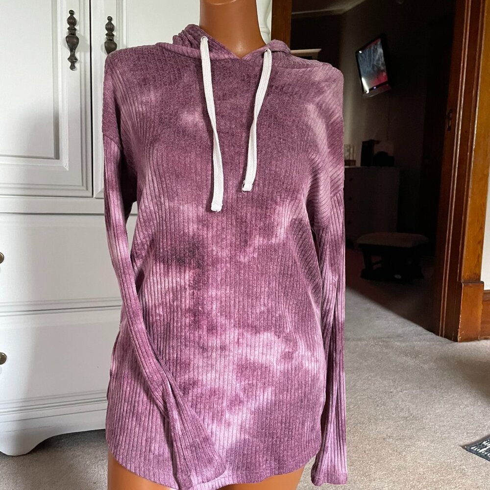 Rue 21 Ribbed Tie-Dye Hooded Dress – Women’s Size XS